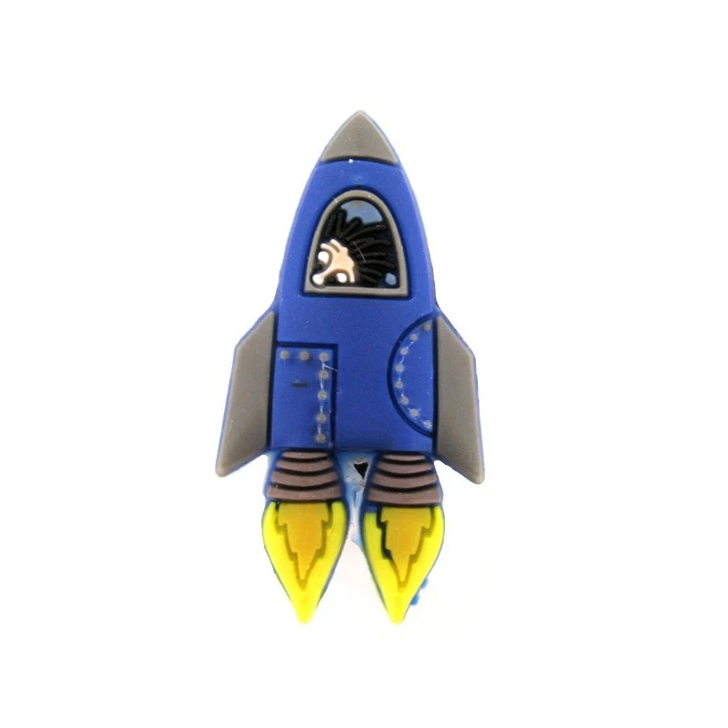 CHAUSSMART Pin's Pour Sabots Crocs Fusée 1 CHAUSSMART Pin's Pour Sabots Crocs Fusée