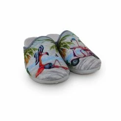 LA MAISON DE L'ESPADRILLE Chaussons Mules Pour Femme Les Flamants Roses (2041)